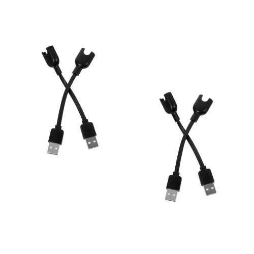 4Pcs USB Charger Cord Black Durable Cable for Smartwatch Charging 1
