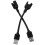4Pcs USB Charger Cord Black Durable Cable for Smartwatch Charging 8