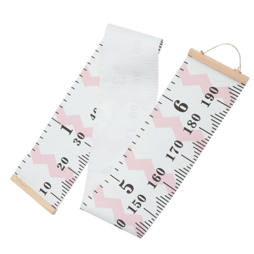 5Pcs Growth Wall Chart Pink Height Ruler for Bedroom 1