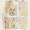 Clerance! Scrapbook Paper Embossed Textured Paper Assorted Set DIY Collage 1