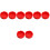 8Pcs Non-Slip Silicone Beer Coaster Pad Red Protective Mat 4