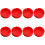 8Pcs Non-Slip Silicone Beer Coaster Pad Red Protective Mat 6
