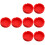 8Pcs Non-Slip Silicone Beer Coaster Pad Red Protective Mat 7