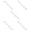 5Pcs Growth Wall Chart Pink Height Ruler for Bedroom 7