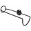 3Pcs Metal Wall Wine Rack Black Iron Decorative Wall Mounted Holder 3