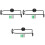 3Pcs Metal Wall Wine Rack Black Iron Decorative Wall Mounted Holder 4