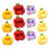 24Pcs Assorted Resin Miniature Fruit Sofa Charms DIY Phone Case Decor 2