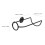 3Pcs Metal Wall Wine Rack Black Iron Decorative Wall Mounted Holder 11