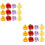24Pcs Assorted Resin Miniature Fruit Sofa Charms DIY Phone Case Decor 7