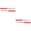 2Pairs Portable Red Wooden Drum Stick with Comfortable Rubber Handle 5