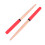 2Pairs Portable Red Wooden Drum Stick with Comfortable Rubber Handle 7