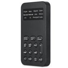 Portable Voice Changer Modulator With12Sound Modes And Fine Tuning, Mini Sound Card Device For Podcast Streaming Gaming With Plug And Play