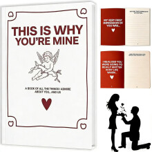 Couple Journal Fill-in-the-Blank Love Keepsake Book for