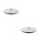 2Pcs Compact Plastic Candy Dispenser Lid Silver Universal Replacement 4