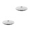 2Pcs Compact Plastic Candy Dispenser Lid Silver Universal Replacement 5