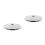 2Pcs Compact Plastic Candy Dispenser Lid Silver Universal Replacement 7