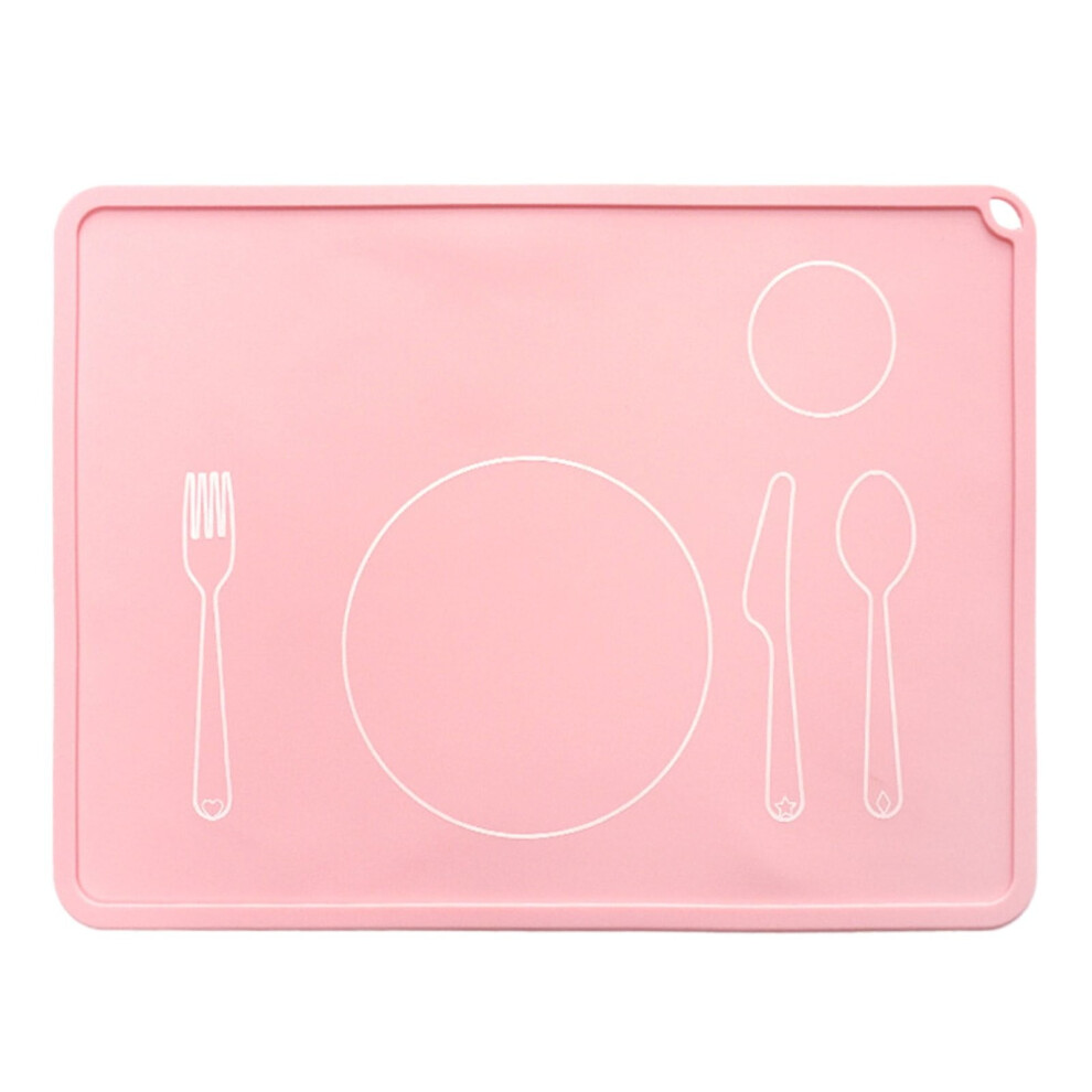 Kids Placemat, Non Slip Baby Silicone Placemats for Toddlers Baby Eating Mat Food Mats for Toddler Dining Table Setting Learning Travel Kitchen