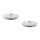 2Pcs Compact Plastic Candy Dispenser Lid Silver Universal Replacement 8