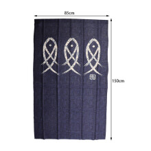 Japanischer Stoffvorhang Fisch 150x85cm