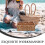 1Panier Vintage Main En Fer Pour Repas 9