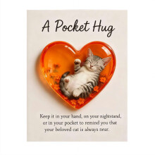 Cat Memorial Pocket Hug Keepsake with Inspirational Cards 1