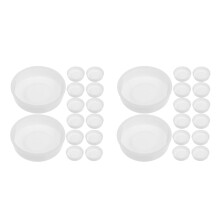 40St Plastic Ronde Einddoppen Wit Voor Posterbuizen Praktisch En Sterk