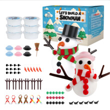 Snowman Building Kit with Air-Dry Clay – Christmas & Birthday Gift for Kids, Teens, Boys & Girls – Compatible with DIY Crafts