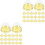 100Pcs Golden Moon Cake Dome Boxes PP Pet Mini Cake Packaging Boxes 4