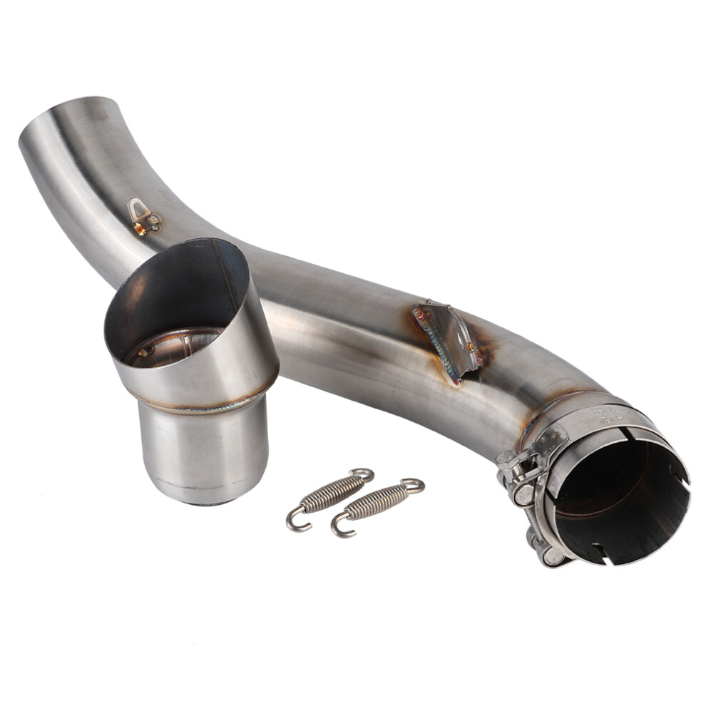 Exhaust Mid Pipe For Motorcycle Muffler Adapter Connect Pipe Compatible With Kawasaki Made Of Stainless Steel Direct Replacement Good Performance 9175034440823