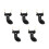 5Pcs Violin Shoulder Pad Black 1/4 1/2 Size Comfortable Rest 10