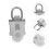 150Pcs White Plastic Alloy Curtain Hooks for Smooth Sliding 9