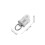 150Pcs White Plastic Alloy Curtain Hooks for Smooth Sliding 10