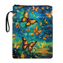 Retro-Tragetasche mit Henkel, waschbarer Buchhalter aus Polyester, geeignet für Bibeln oder andere Bücher, 29 x 22 cm (11,4 x 8,66 Zoll)