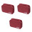 3Pcs Travel Pouch for Small Electronics Waterproof Electronics Bag 3