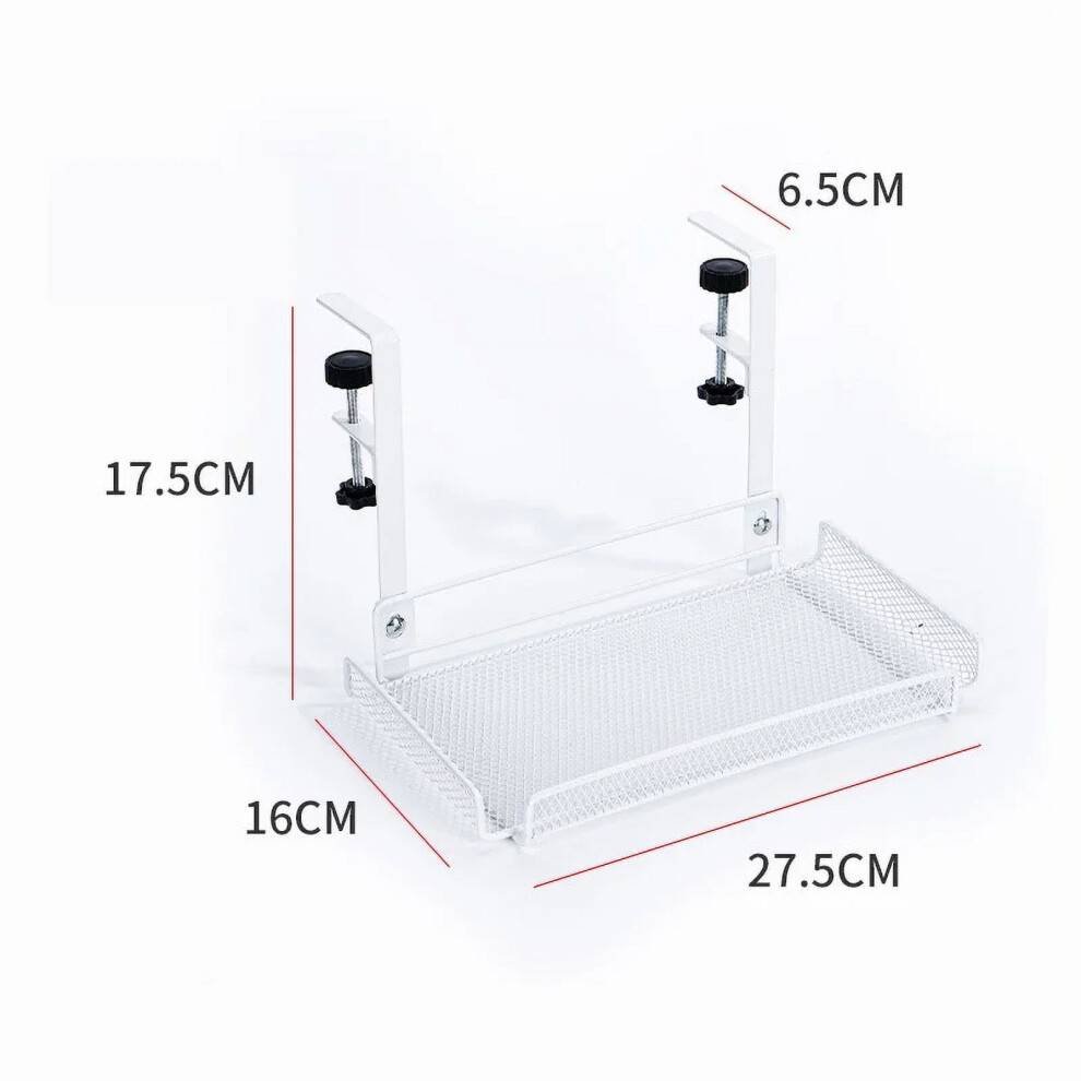 Under Desk Cable Management Tray No Drill Steel Desk Cable Organizers Wire Management Tray Cable Management Rack Storage Shelf 9401284732969