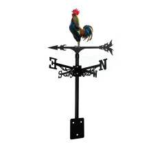 Metal Rooster Weather Vane for Roof, Garden, Patio – Wind Direction Indicator, Compatible with Outdoor Decor