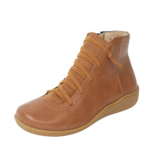 Women's Retro Ankle Boots Slip on Flat Walking Shoes Lace up Short Boots Barefoot Casual Shoe