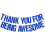Blaues Glitzer-Banner „Danke, dass du so toll bist“ (1er-Pack) 1