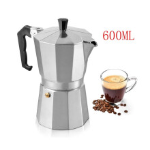 Italian Aluminum Moka Pot, 6-Cup Octagonal Stovetop Espresso Maker – Durable, Traditional European Coffee Maker, Ideal Gift, Compatible with