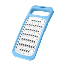 Dual-Sided Handheld Cheese Grater Graters for Kitchen Stainless Steel Vegetable Slicer with Handle for Cheese Chocolate Vegetables 10.23 Inch,Blue
