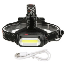 Lampe frontale rechargeable légÚre avec détecteur de mouvement, lampe torche LED ultra-lumineuse, étanche, avec plusieurs modes d'éclairage pour