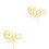 2Pièces Cake Toppers Lettres Dorées Décoration Pour Gâteaux 3