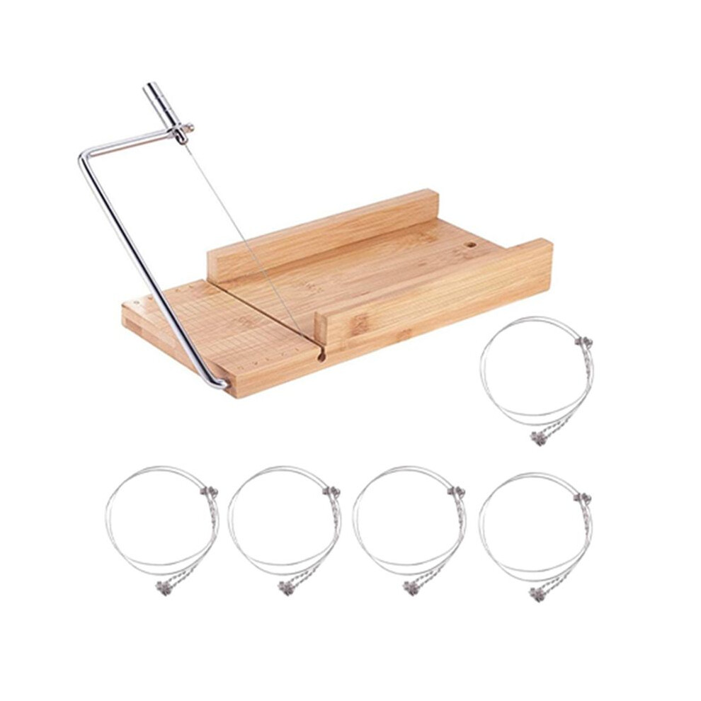 Cheese Slicer & Cheese Cutter Wood Cheese Slicer With 5 Replacement-Wires Cheese Cutter For Bread Ham Christmas Party 6033065400977