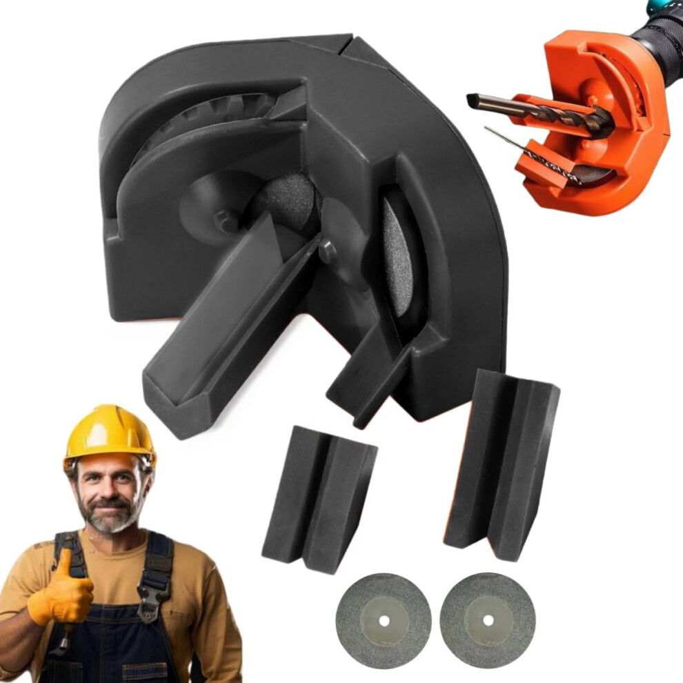 Multi-Function Drill Bit Sharpener, 2026 Portable Grinder With 2 Wheels, Fits Bits 5/64''Â5/8'', Compatible With Electric Drills 9132278010625
