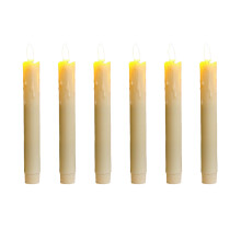 Flamfria LED-konljus beige 7,5 tum 6 st