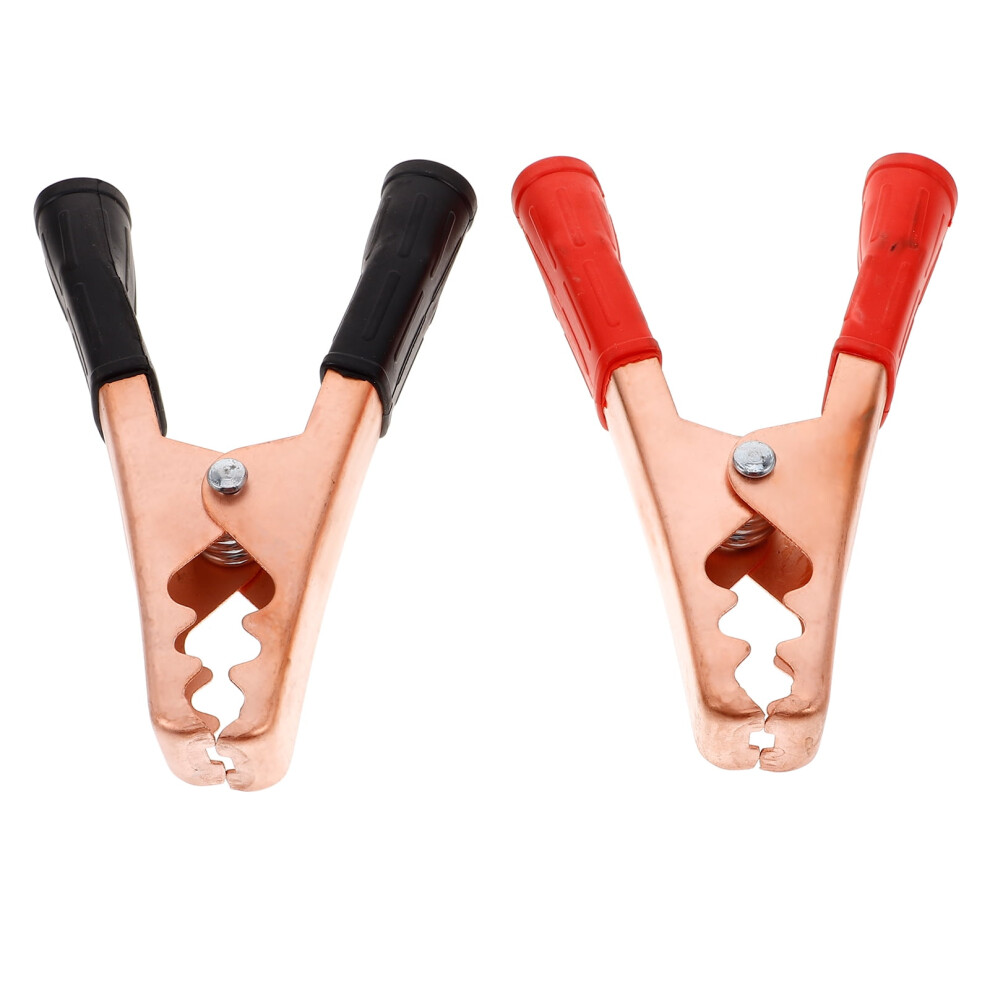2Pcs Heavy Duty Jumper Cable Clamps Alligator Clips For Automotive Use 5.89X4.13x0.94in 9132278010908