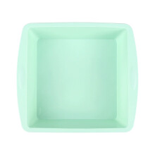 Vierkante siliconen bakvorm met antiaanbaklaag, 5,6 x 5,6 x 2,1 inch