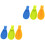 6Pcs Eco-Friendly Silicone Glass Identifier Rabbit Shape for Home Use 3