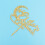 2Pièces Cake Toppers Lettres Dorées Décoration Pour Gâteaux 8