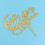 2Pièces Cake Toppers Lettres Dorées Décoration Pour Gâteaux 9